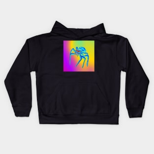 Jumping Spider Drawing V7 Kids Hoodie